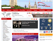 Tablet Screenshot of cityguideoflondon.com